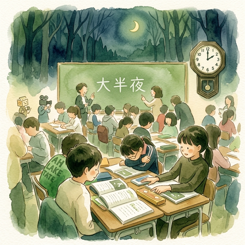 課堂微觀對話分析：大半夜的語境詮釋
